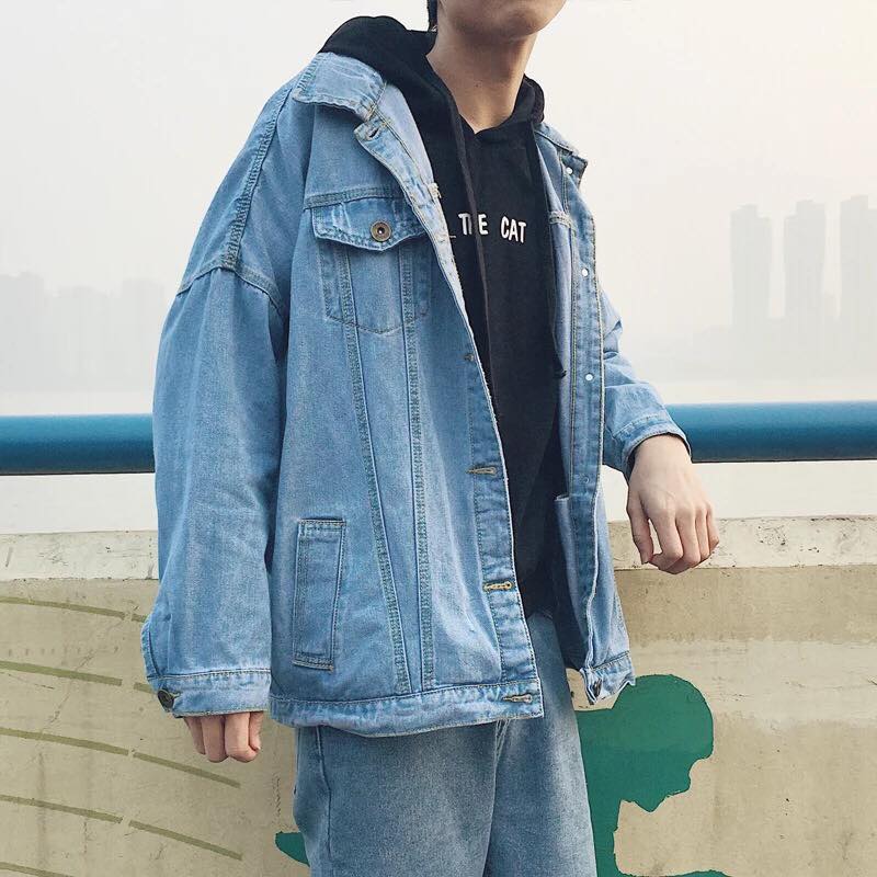 ÁO KHOÁC JEAN TRƠN FORM RỘNG