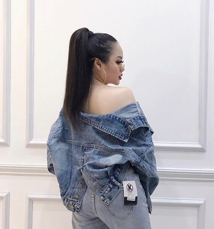 ÁO KHOÁC JEAN NÚT LƯNG